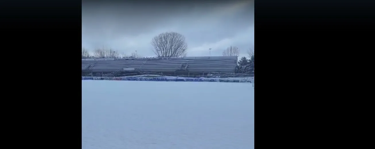 Aspecto del Adolfo Suárez por la nieve caída en Ávila / Fotos: SALAMANCArtv AL DÍA