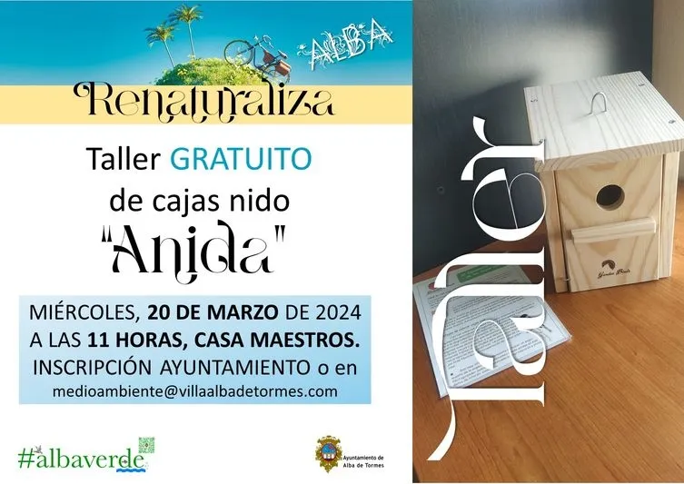 Foto 3 - &lsquo;Renaturaliza Alba&rsquo; se inicia con un taller de construcci&oacute;n de cajas nido para las zonas verdes 