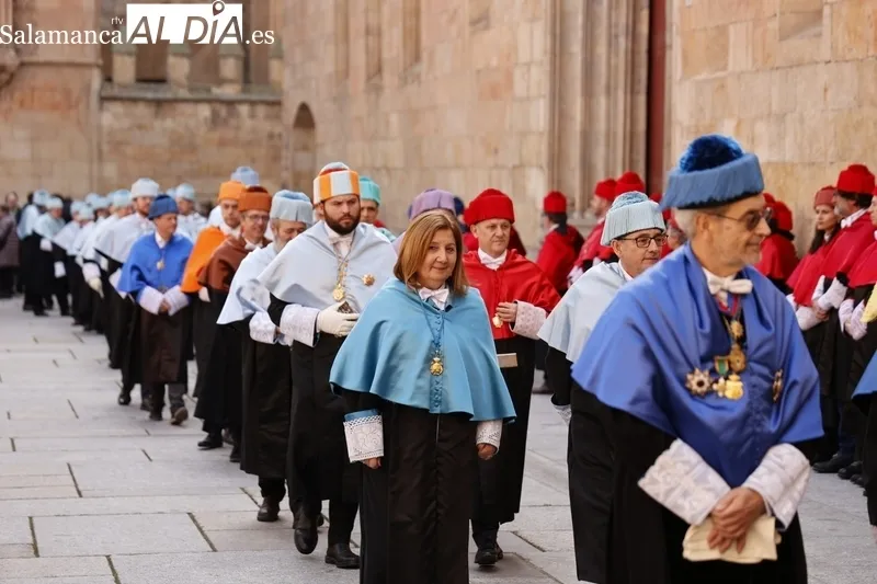 Honoris causa a Miguel Unamuno en la Universidad de Salamanca. Fotos: David Sañudo.