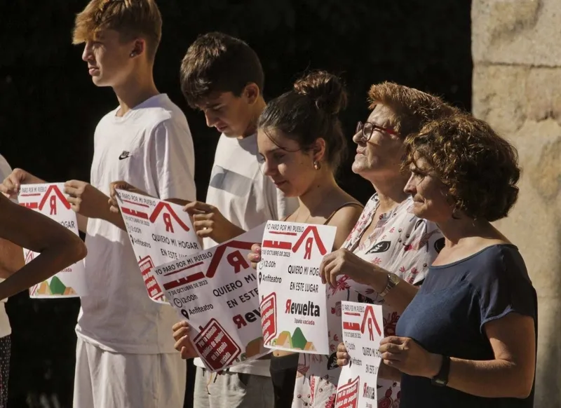 Actos de protesta de la España Vaciada contra la marginación del mundo rural