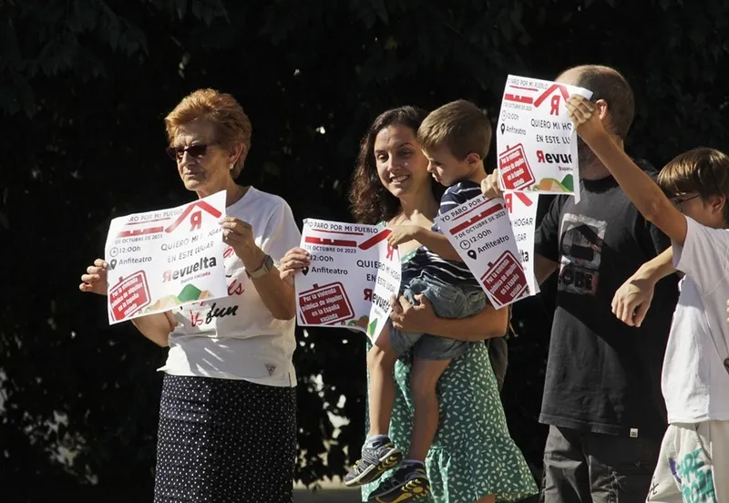 Actos de protesta de la España Vaciada contra la marginación del mundo rural