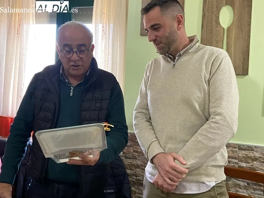 Despedida en Barruecopardo al sargento de la Guardia Civil Manuel Díez Núñez