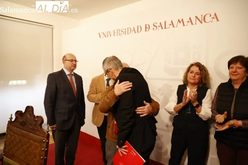 Ricardo Rivero dimite como rector de la Universidad de Salamanca. Fotos: David Sañudo.