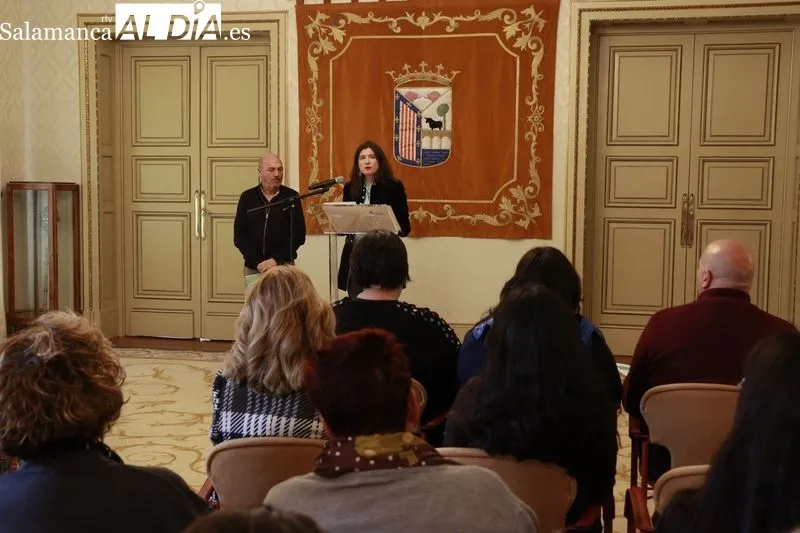 Rueda de prensa en el Ayuntamiento de Salamanca tras la reunión del Consejo de Discapacidad. Foto de Raúl Riego