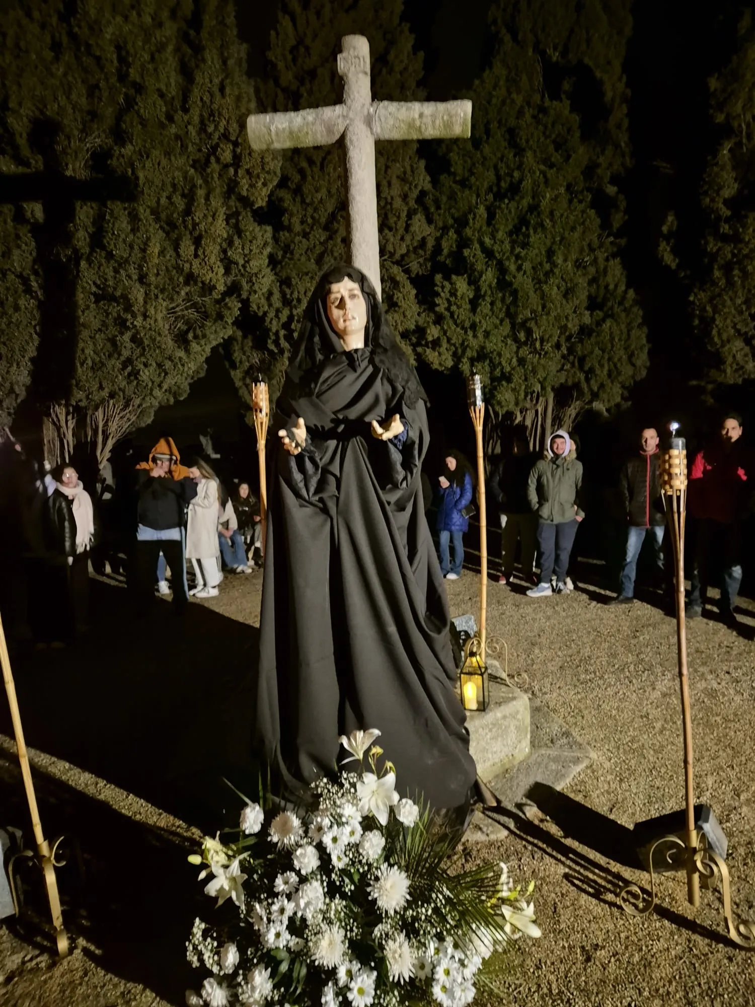 Acto penitencial del Lunes Santo en Peñaranda