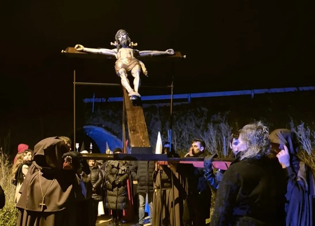 Acto penitencial del Lunes Santo en Peñaranda