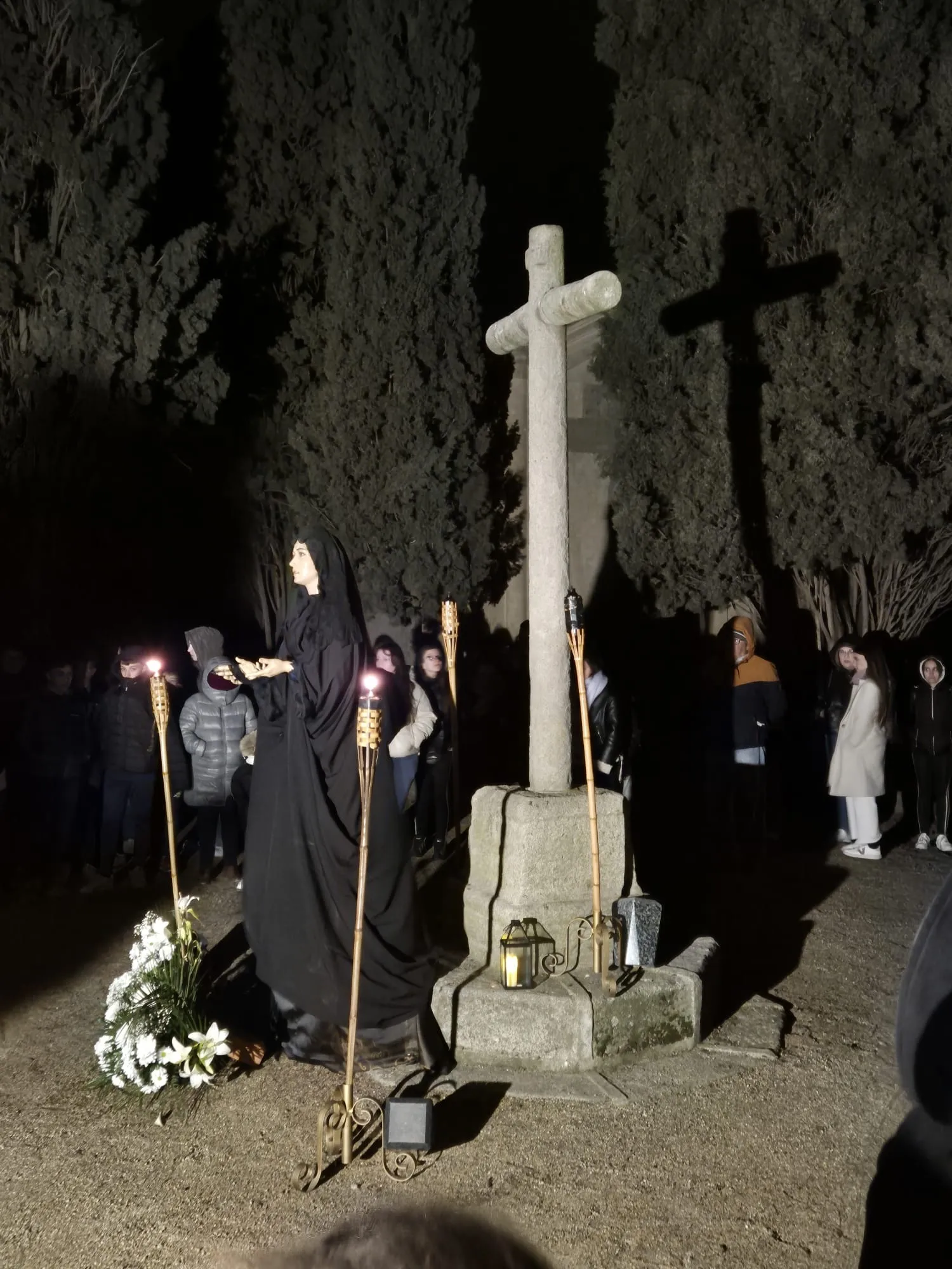 Acto penitencial del Lunes Santo en Peñaranda