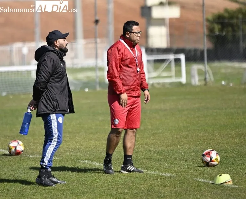 Entrenamiento del Salamanca UDS en el anexo al Tori