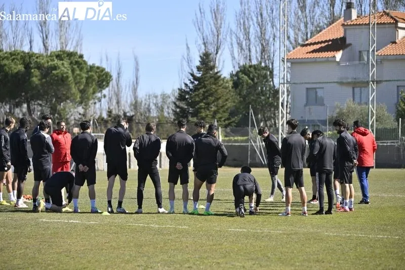 Entrenamiento de este martes del Salamanca UDS en el campo Tori