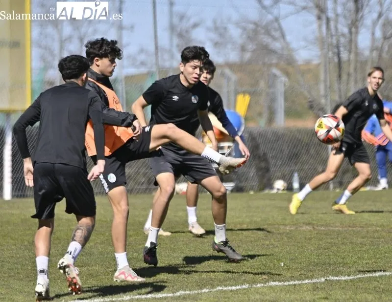 Entrenamiento de este martes del Salamanca UDS en el campo Tori