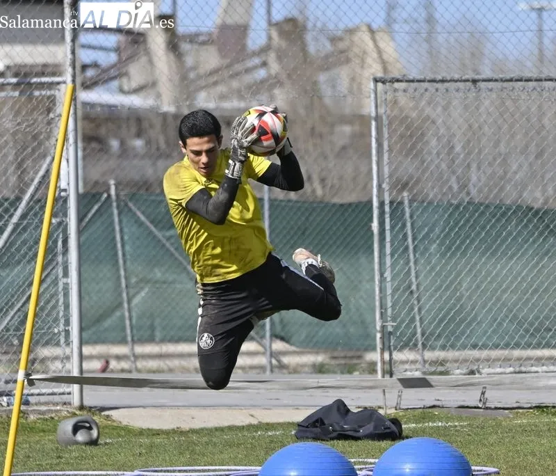 Entrenamiento del Salamanca UDS de este miércoles en el campo Tori