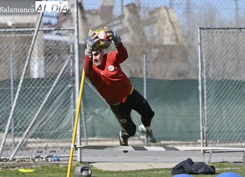 Entrenamiento del Salamanca UDS de este miércoles en el campo Tori