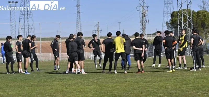 Entrenamiento del Salamanca UDS de este miércoles en el campo Tori