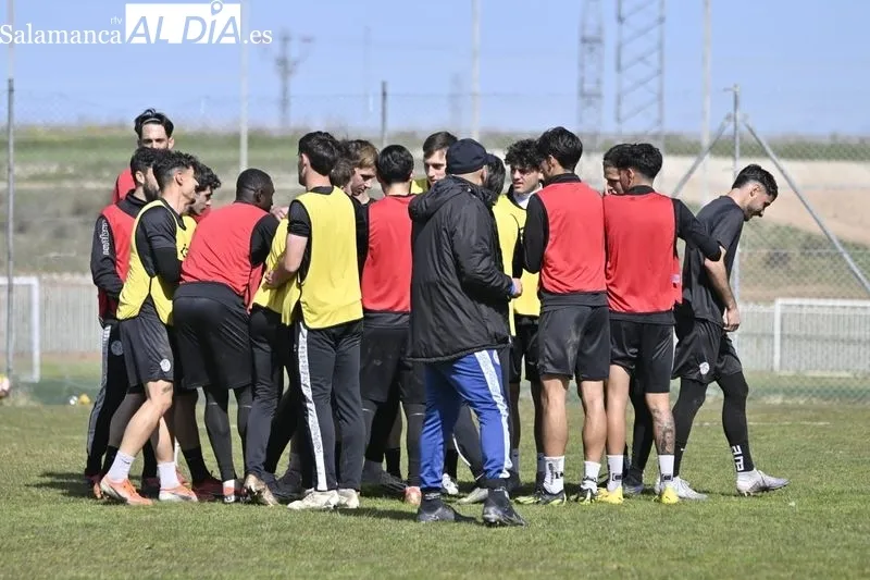 Entrenamiento del Salamanca UDS de este miércoles en el campo Tori