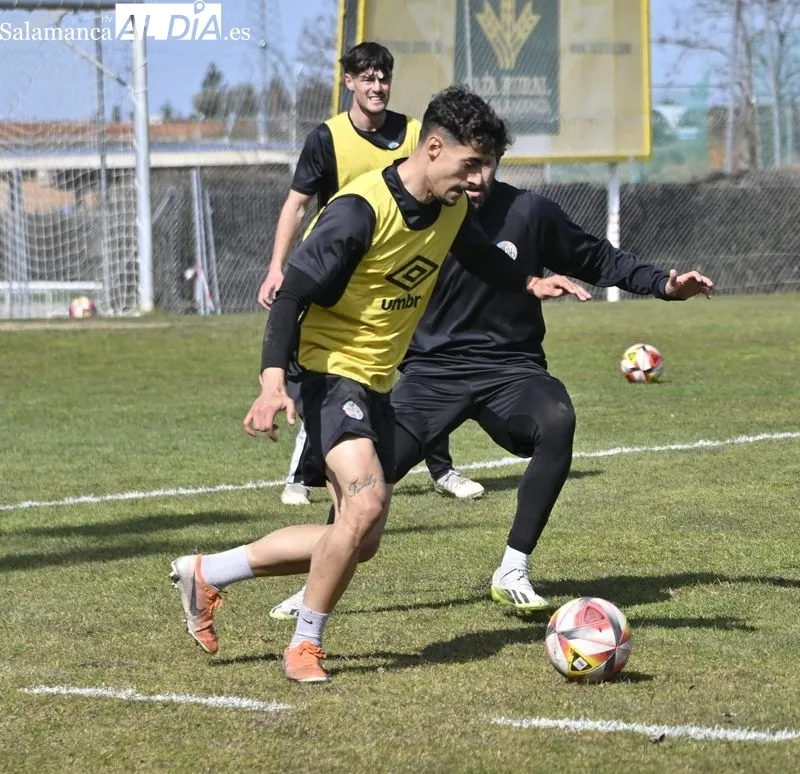 Entrenamiento del Salamanca UDS de este miércoles en el campo Tori