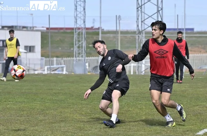Entrenamiento del Salamanca UDS de este miércoles en el campo Tori