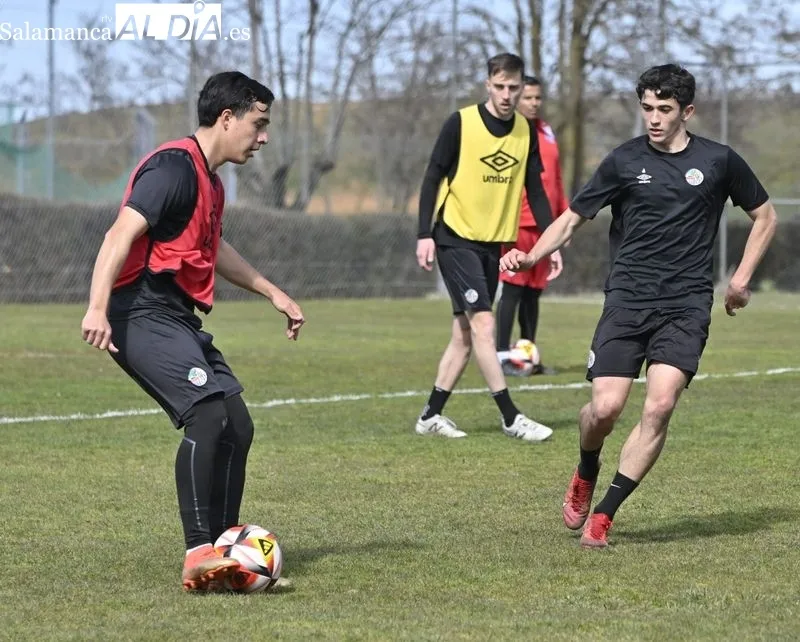Entrenamiento del Salamanca UDS de este miércoles en el campo Tori
