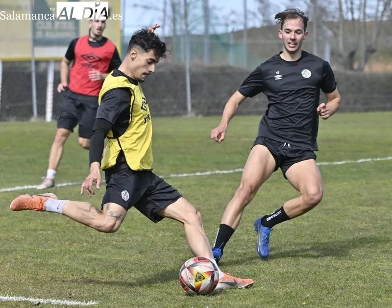 Entrenamiento del Salamanca UDS de este miércoles en el campo Tori