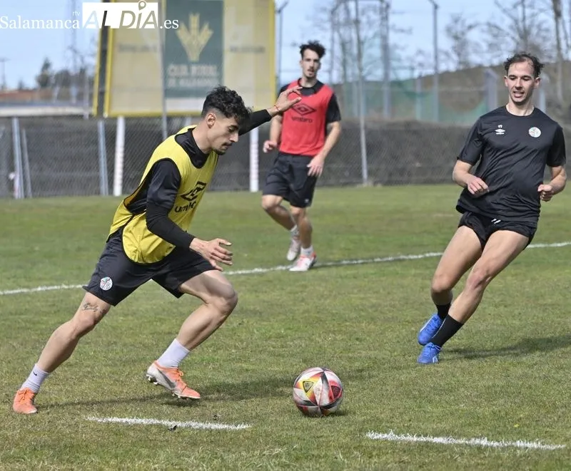 Entrenamiento del Salamanca UDS de este miércoles en el campo Tori