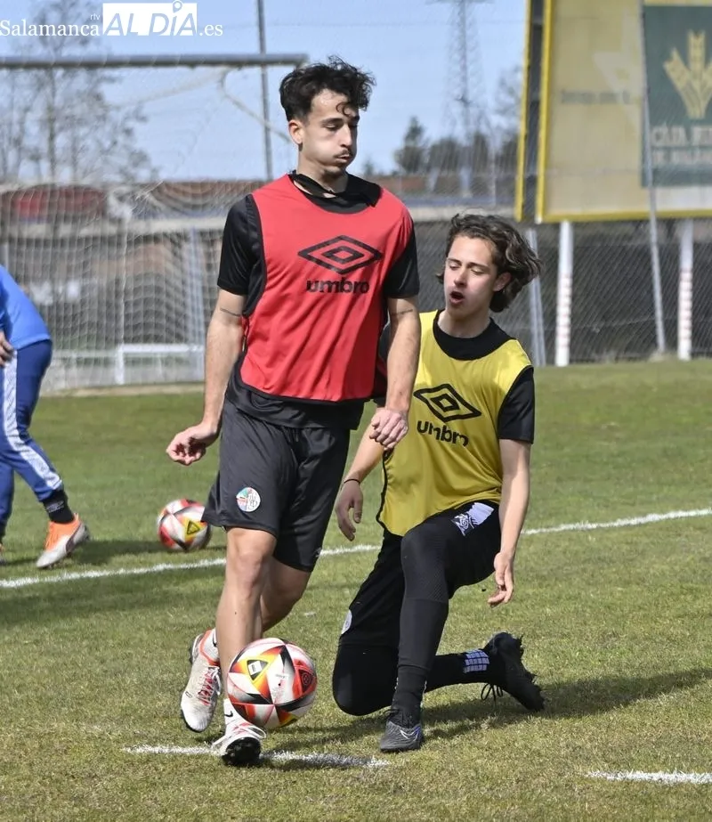 Entrenamiento del Salamanca UDS de este miércoles en el campo Tori