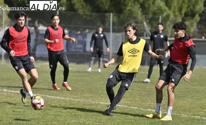 Entrenamiento del Salamanca UDS de este miércoles en el campo Tori
