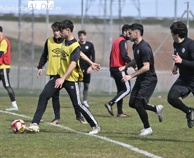 Entrenamiento del Salamanca UDS de este miércoles en el campo Tori