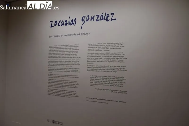 Exposición 'Los dibujos, los secretos de los pintores' sobre la obra del pintor Zacarías González, enla Sala Exposiciones Patio Escuelas Menores. Foto de Vanesa Martins