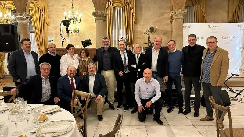 Profesionales homenajeados por el Colegio de Arquitectos, en la celebración de su patrona
