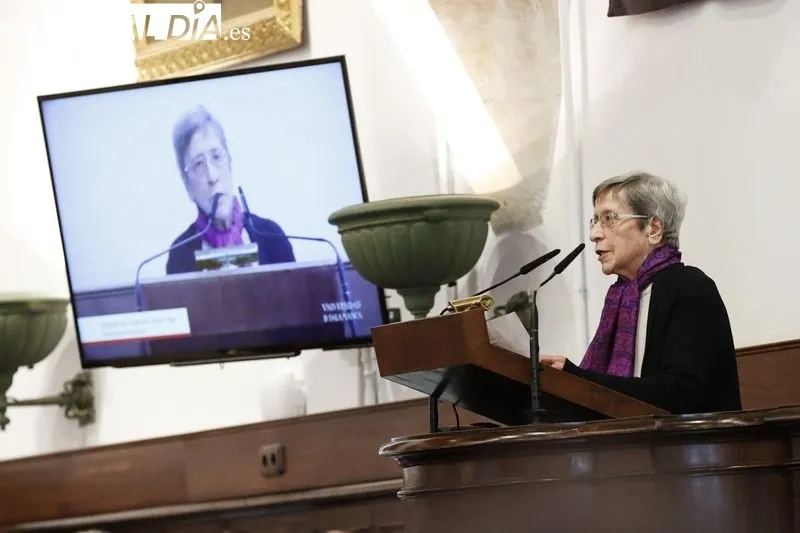 Nietos de Unamuno en el Paraninfo de la USAL. Foto de David Sañudo