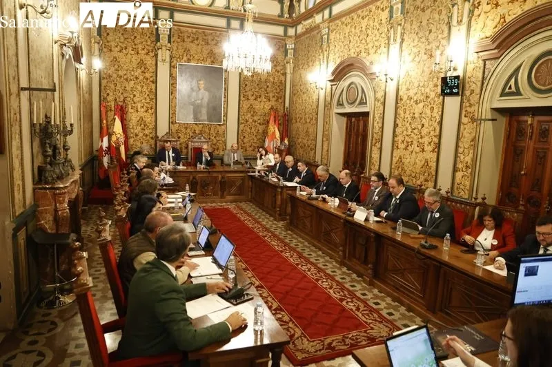 Pleno de la Diputación de Salamanca de este miércoles 27 de marzo. Foto de DAvid Sañudo