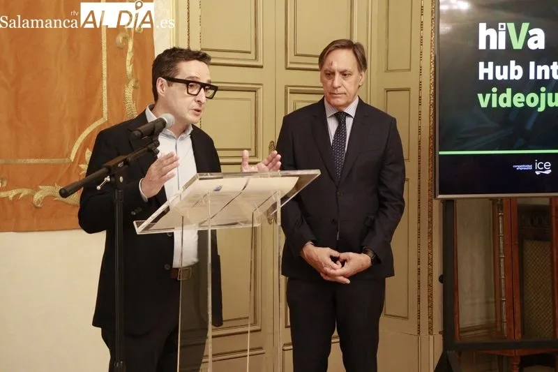 Presentación en el Ayuntamiento del proyecto para desarrollar un Polo Internacional de Innovación de Videojuegos y Animación en Salamanca. Foto de Raúl Riego