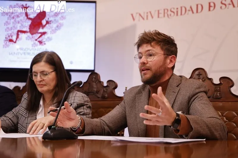 La Universidad de Salamanca y la Diputación Provincial de Salamanca presentan en el Rectorado la nueva edición del programa Provincia Universitaria. Foto de David Sañudo