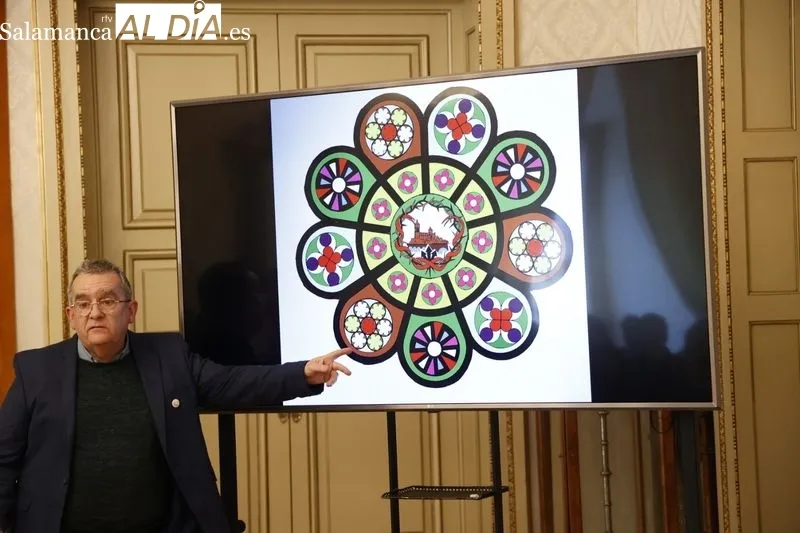 Presentación en el Ayuntamiento de la alfombra floral que enriquecerá la Semana Santa de Salamanca. Foto de David Sañudo