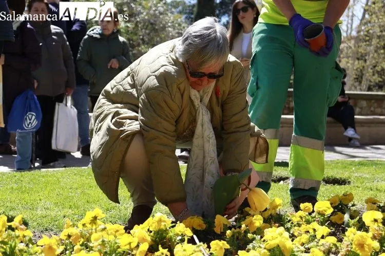 Plantación tulipanes por el Parkinson | FOTOS: Raúl González Riego 