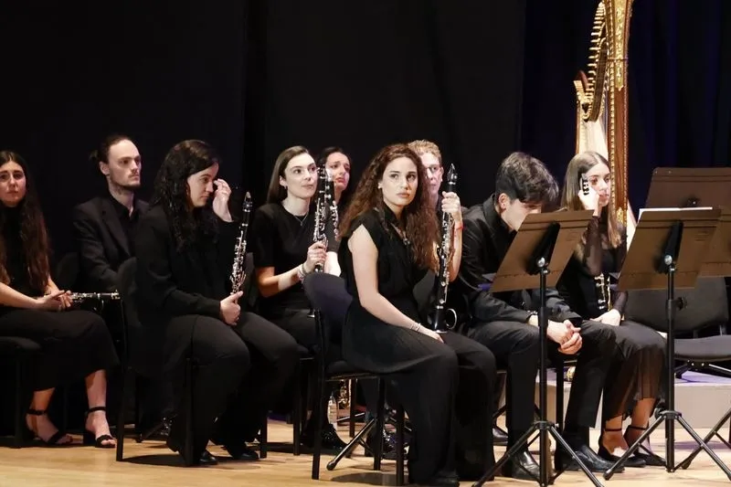 Alumnos del Conservatorio Superior de Música de Castilla y León en un concierto anterior. Foto de archivo