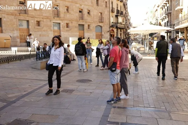 Ambiente en el centro de Salamanca en la tarde de este sábado. Fotos: David Sañudo