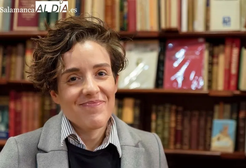 Beatriz Alcaná, ganadora de la XXVII edición del Premio Ciudad de Salamanca de novela. Foto de Carmen Borrego