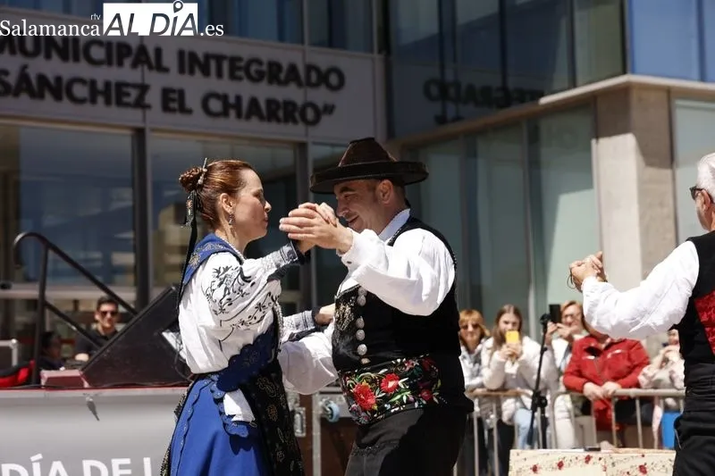 Bailes regionales por el Día de Castilla y León en la plaza de la Concordia. Fotos: David Sañudo.