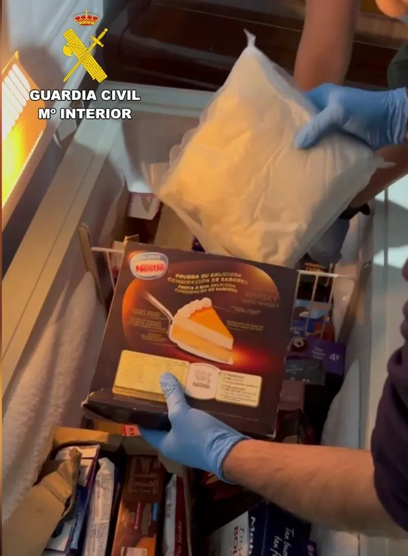 Imagen de esta operación contra el narcotráfico facilitada por la Guardia Civil de Salamanca