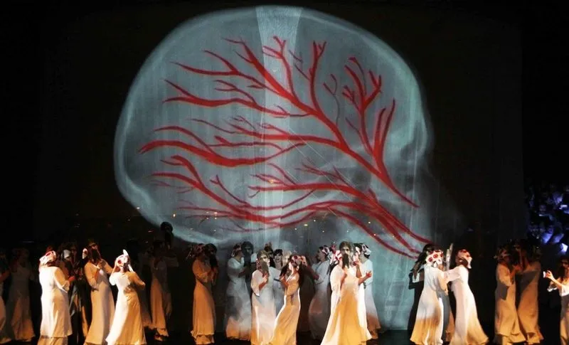 Espectáculo ‘Carmina Burana’, interpretado por La Fura dels Baus
