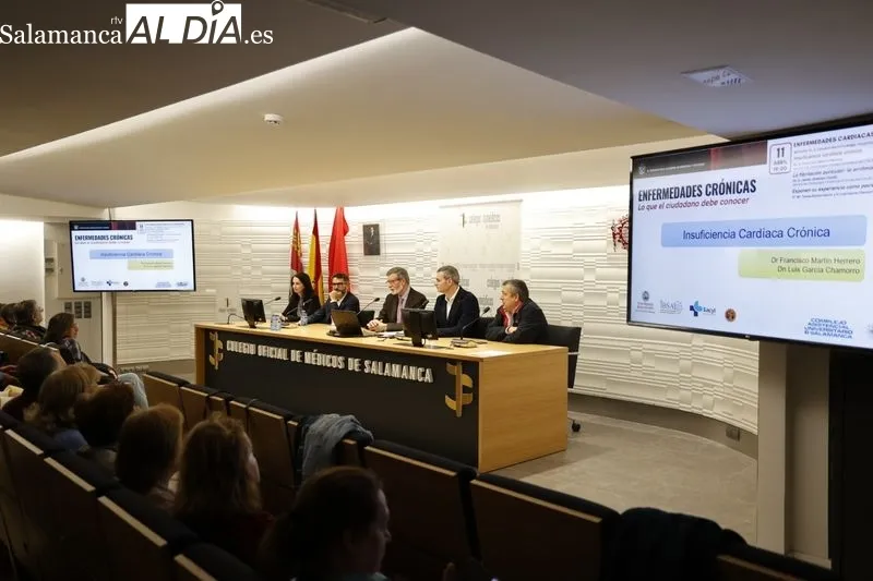 Sesiones divulgativas sobre enfermedades crónicas en el Colegio Oficial de Médicos. Foto: David Sañudo.