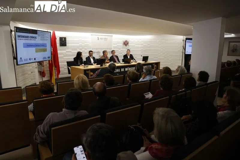 Sesiones divulgativas sobre enfermedades crónicas en el Colegio Oficial de Médicos. Foto: David Sañudo.