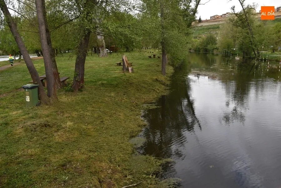 Foto 8 - &Uacute;ltimos retoques en el entorno del r&iacute;o para un incierto Lunes de Aguas debido a Pierrick