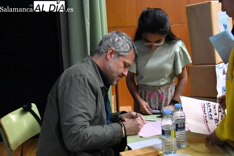 Rafael Salmerón, en el IES Mateo Hernández