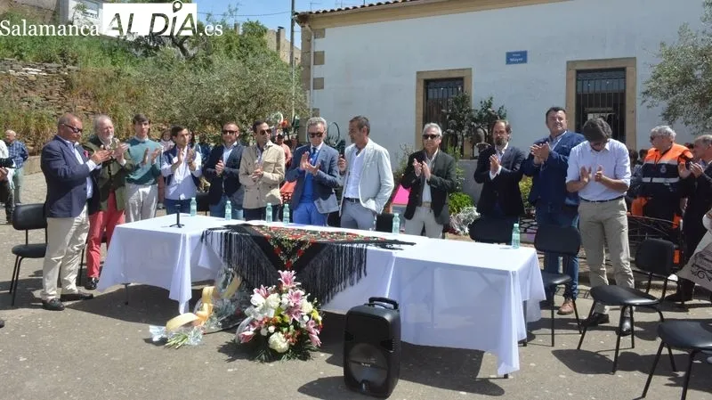 El torero Ortega Cano ha sido uno de los asistentes al homenaje a Julio Robles