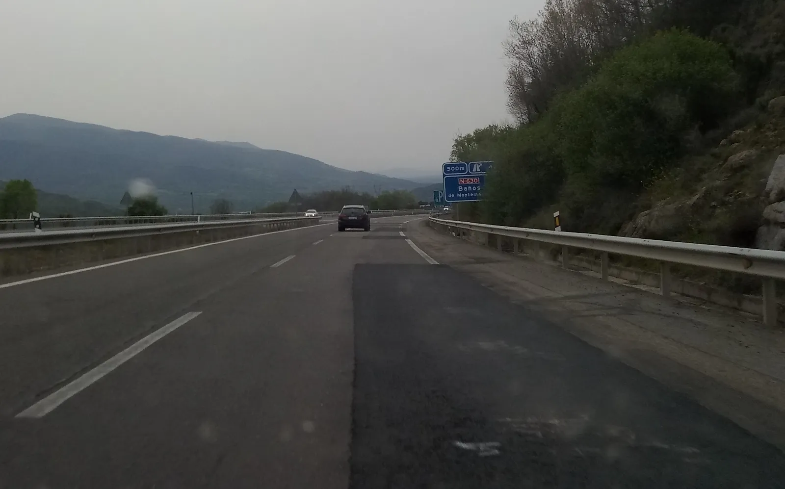 Piden al Gobierno que repare el firme del puerto de Béjar y del puerto de Vallejera en la A-66