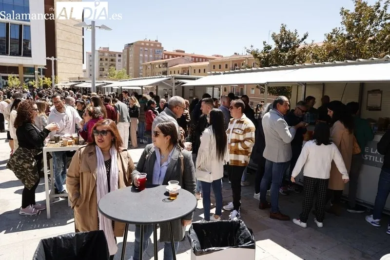 Feria gastronómica en la plaza de la Concordia. Fotos: David Sañudo.
