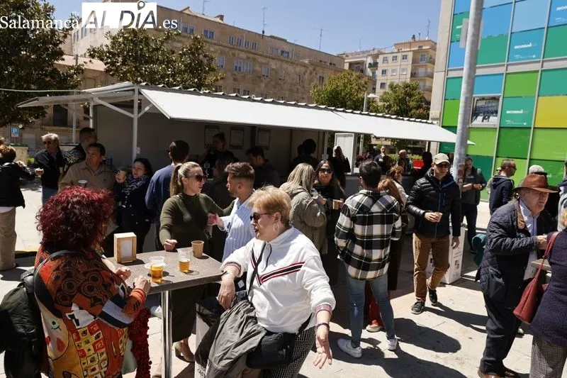 Feria gastronómica en la plaza de la Concordia. Fotos: David Sañudo.