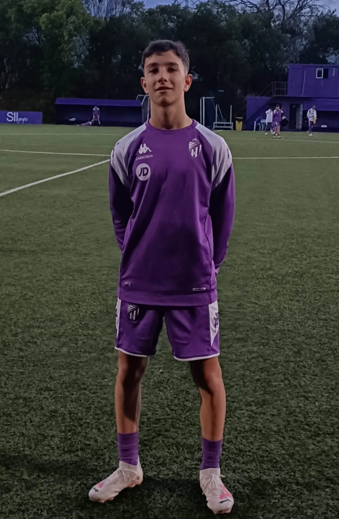 Foto 2 - Marco Gallego disfruta de la experiencia de entrenar con el Real Valladolid