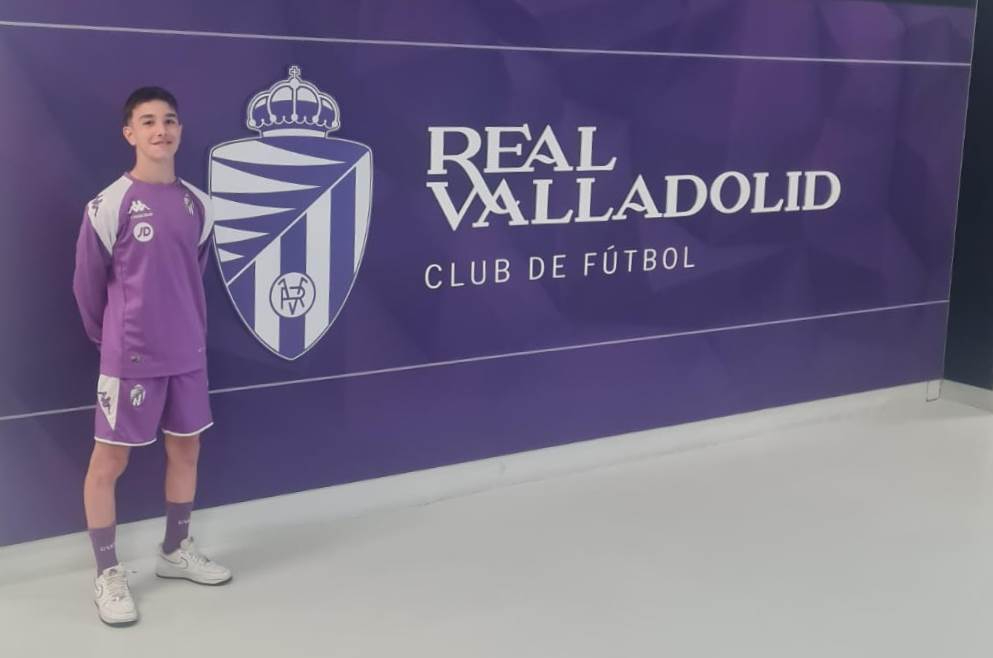 Marco Gallego disfruta de la experiencia de entrenar con el Real Valladolid